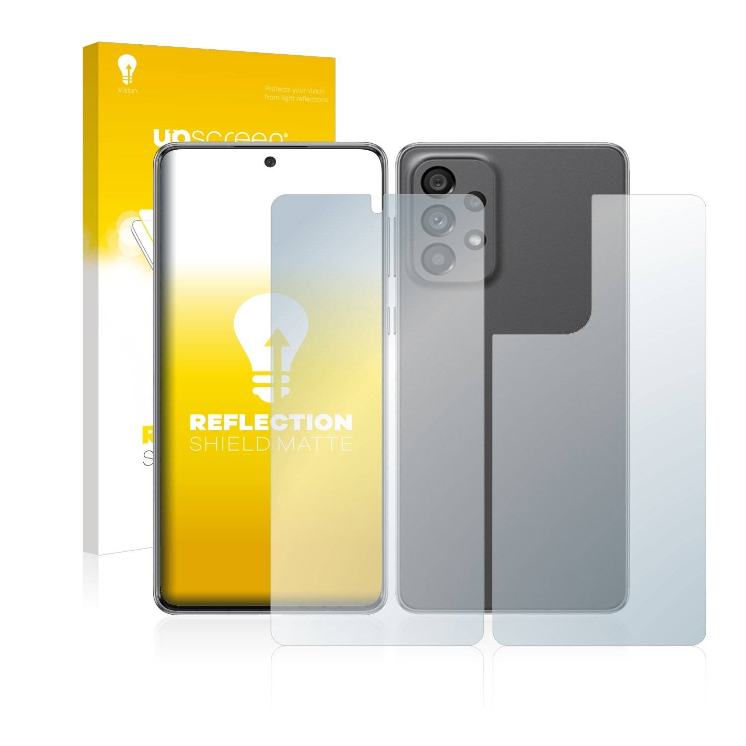 upscreen Reflection Shield Matte Premium Displayschutzfolie für Samsung Galaxy A73 5G