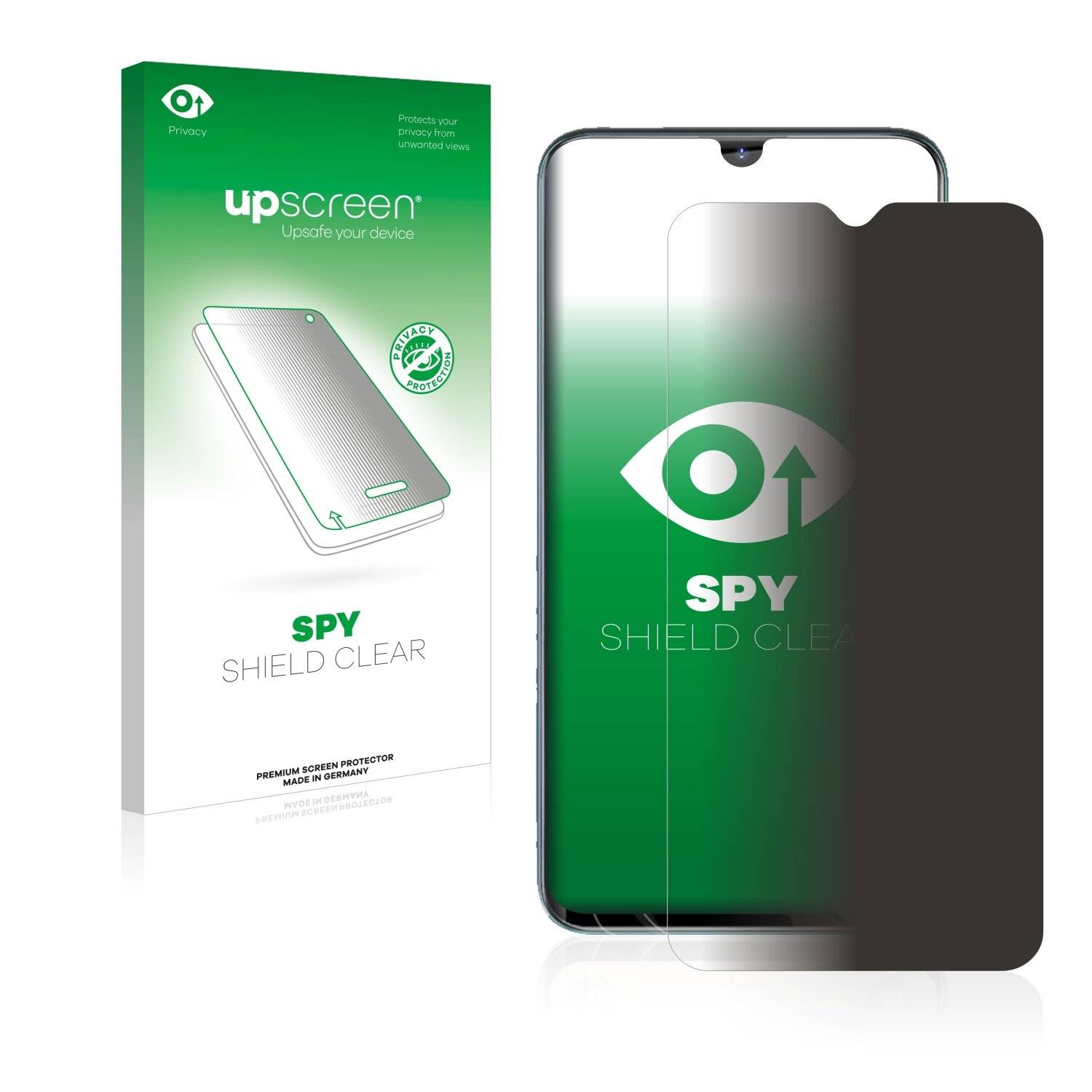 upscreen Spy Shield Clear Premium Blickschutzfolie für Philips