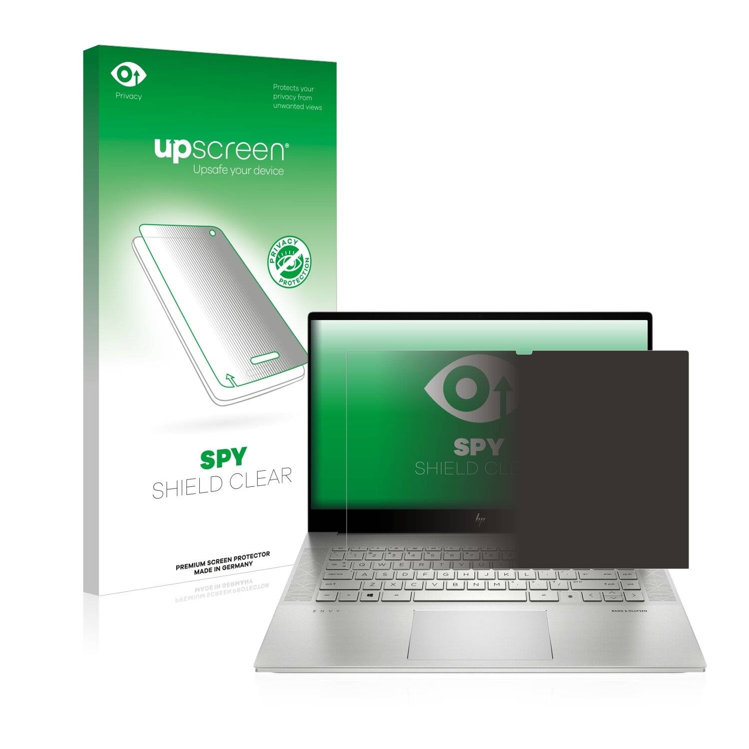 upscreen Spy Shield Clear Premium Blickschutzfolie für HP Envy