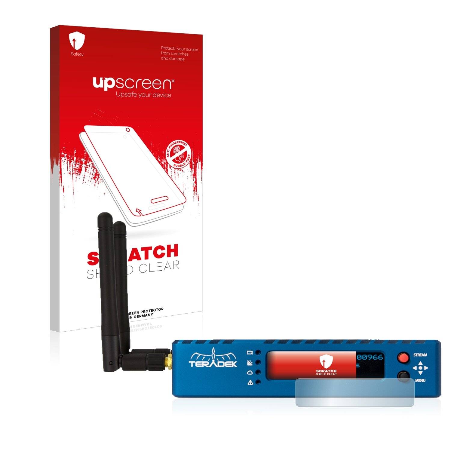 upscreen Scratch Shield Clear Premium Displayschutzfolie für Teradek Serv