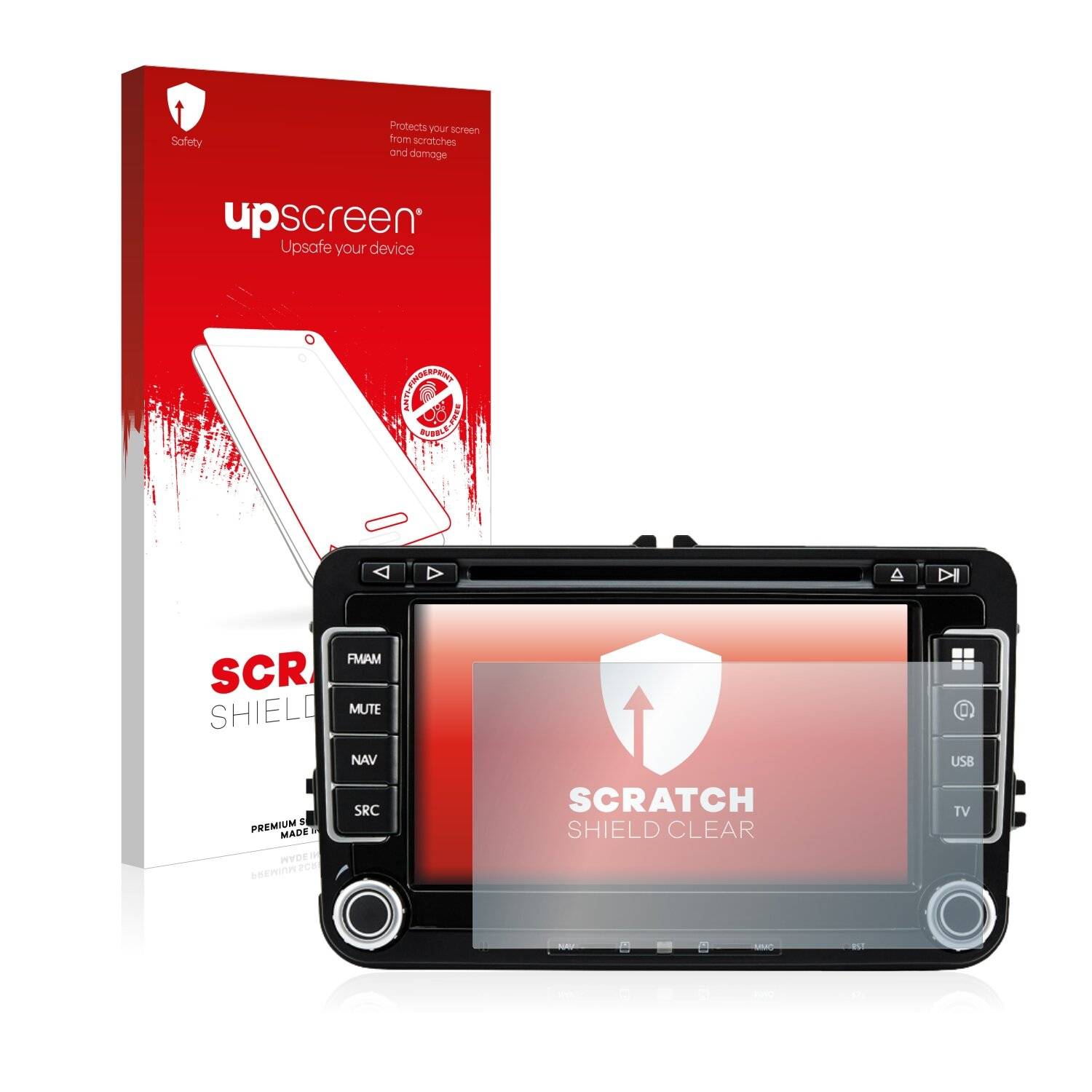 upscreen Scratch Shield Clear Premium Displayschutzfolie für Dynavin V7