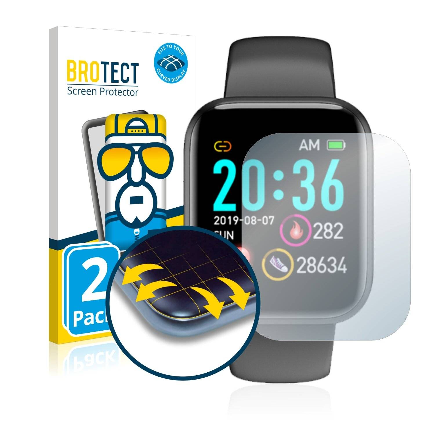 2x BROTECT Flex Full-Cover Displayschutzfolie für Boccadamo