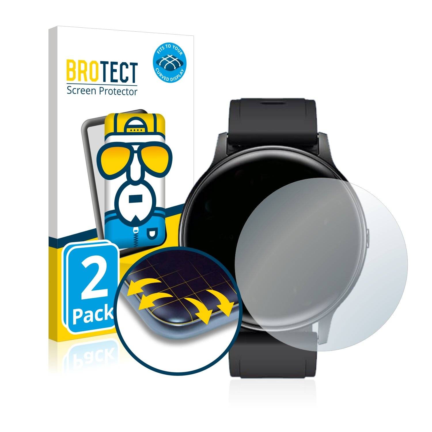 2x BROTECT Flex Full-Cover Displayschutzfolie für Srichpk