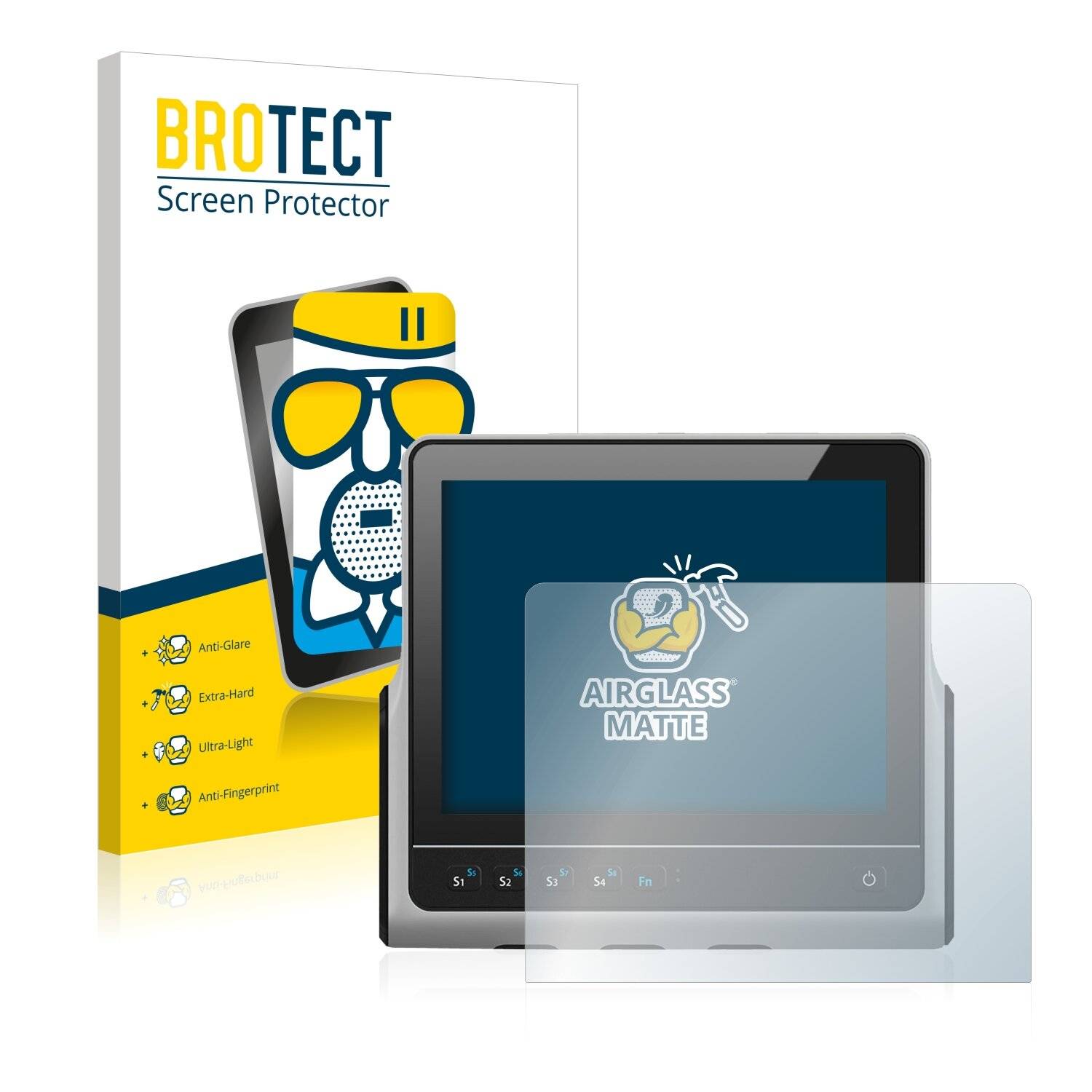 BROTECT AirGlass Matte Schutzglas Folie für Ico ADS VMT9012