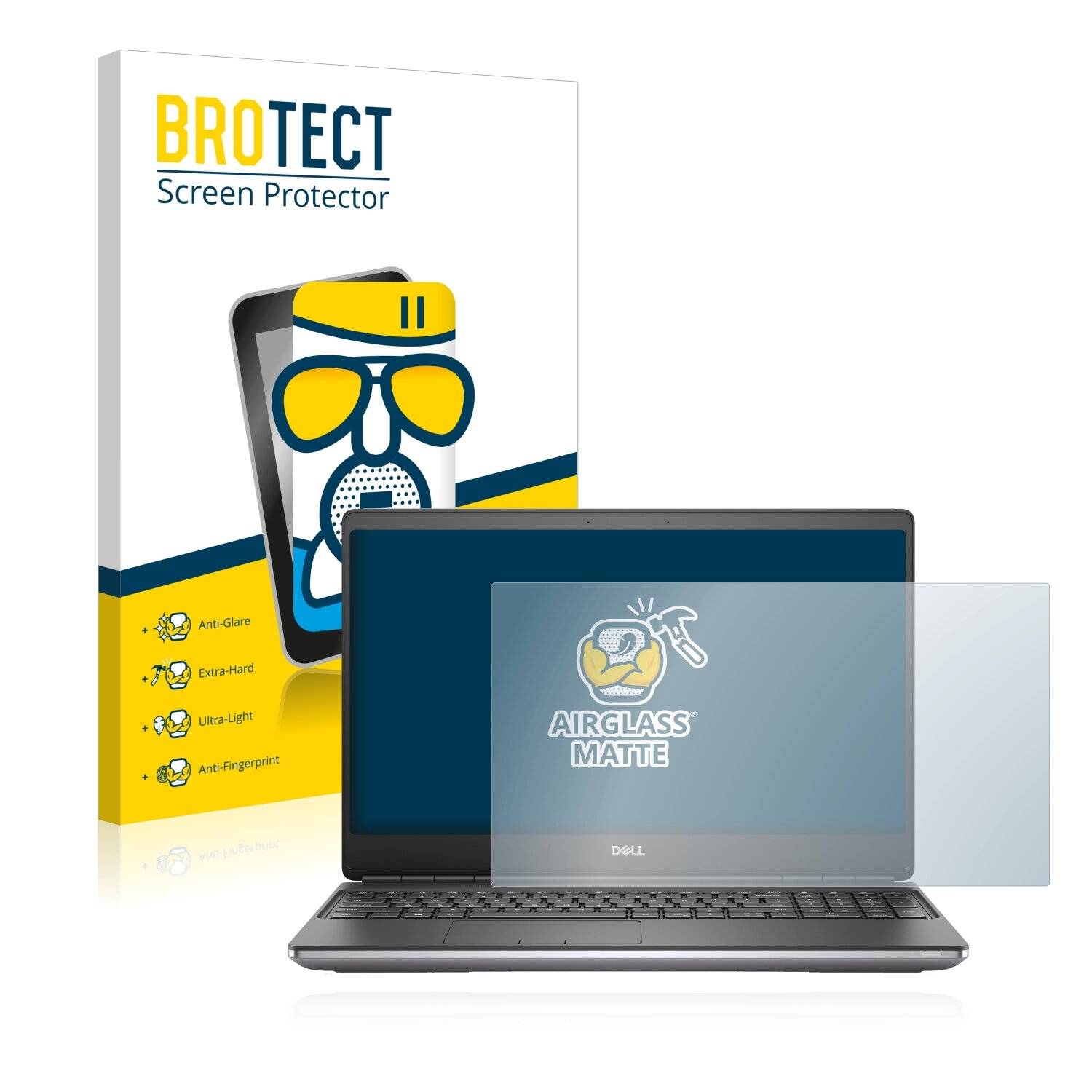 BROTECT AirGlass Matte Schutzglas Folie für Dell Precision