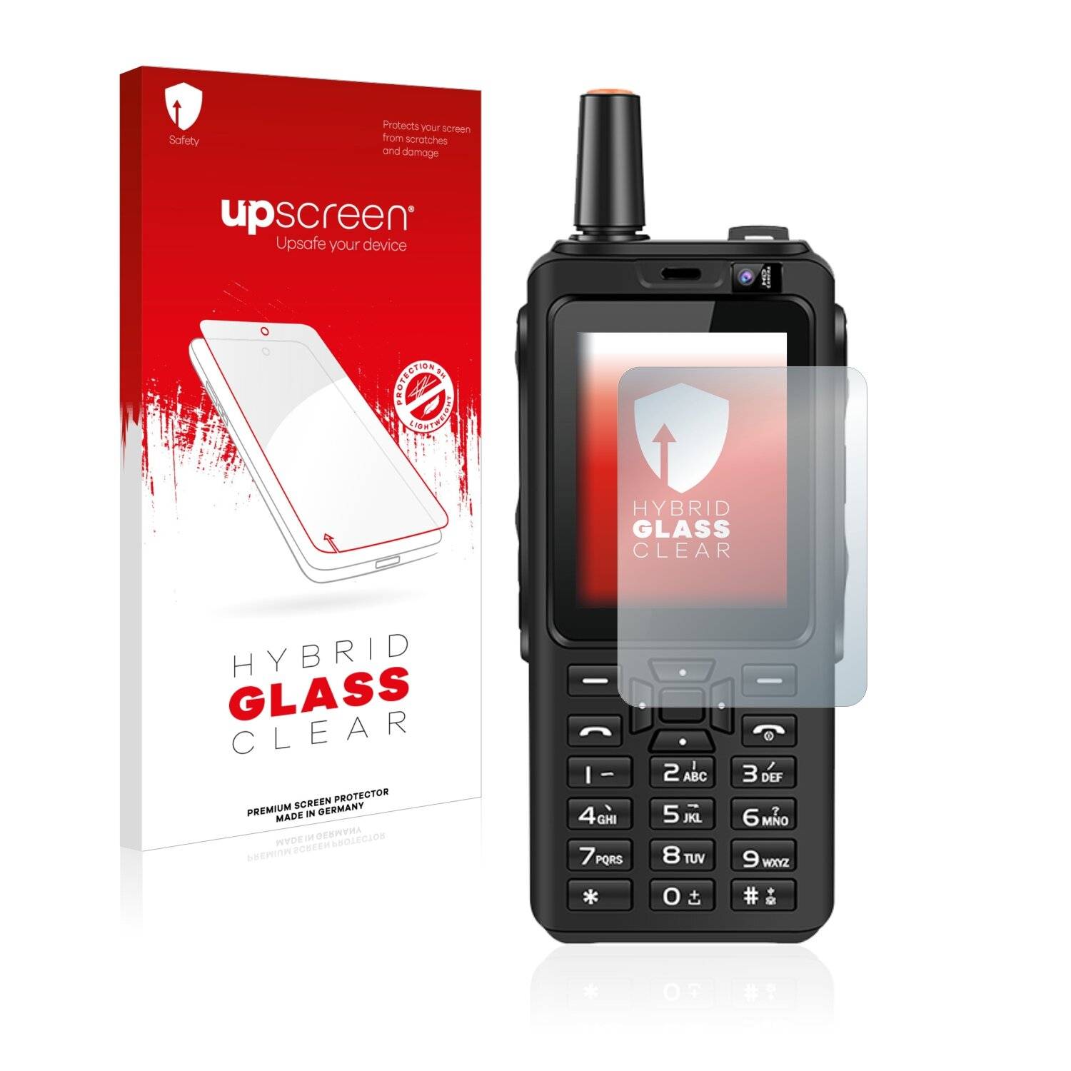 upscreen Hybrid Glass Clear Premium Schutzglas Folie für Uniwa F40