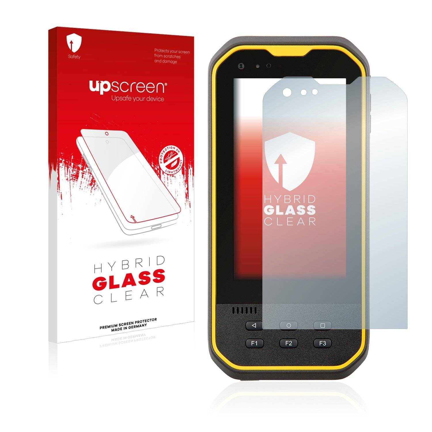 upscreen Hybrid Glass Clear Premium Schutzglas Folie für Trimble Nomad