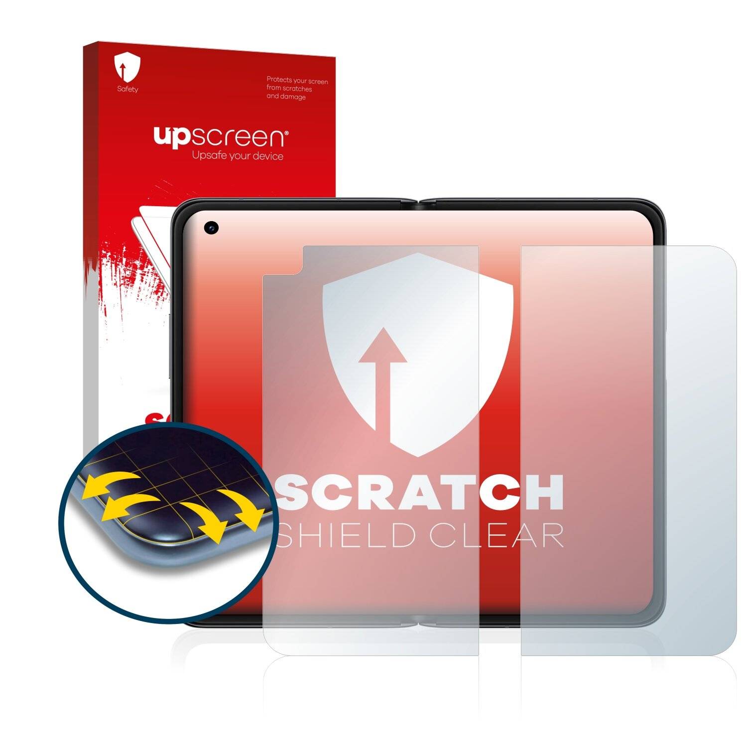 upscreen Scratch Shield Clear Premium Displayschutzfolie für Oppo Find N (Inneres