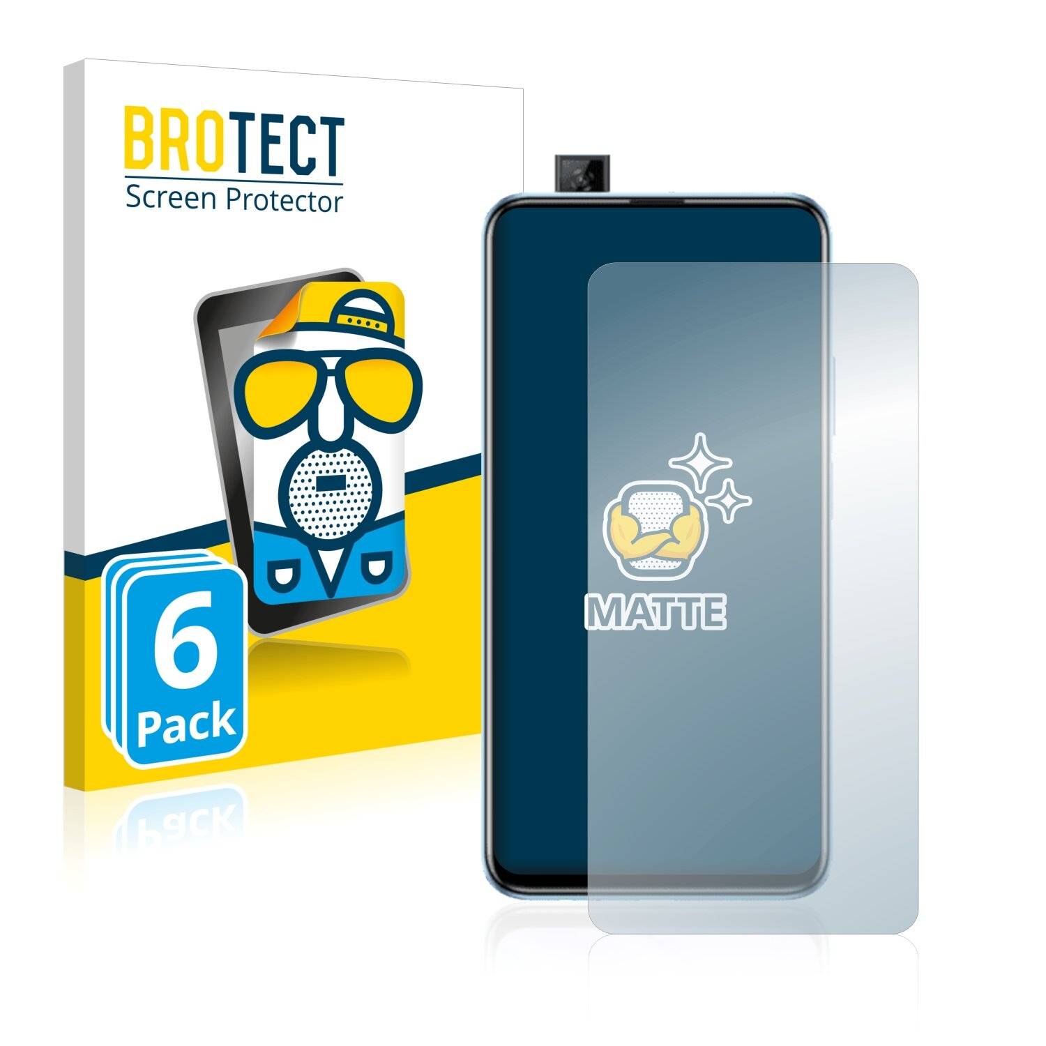 6x BROTECT Matte Displayschutzfolie für Huawei P smart Pro 2019 - Entspiegelt,