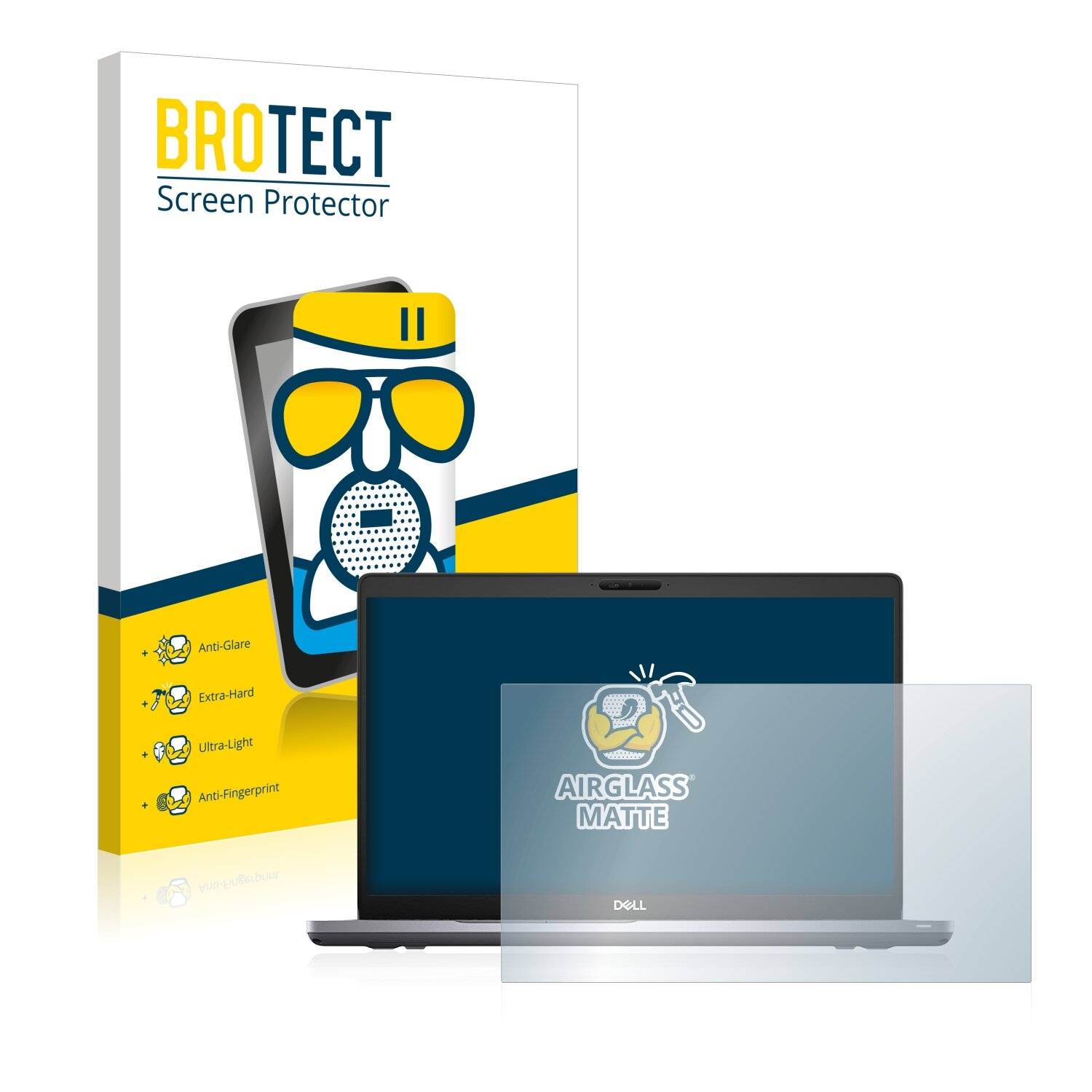 BROTECT AirGlass Matte Schutzglas Folie für Dell Latitude