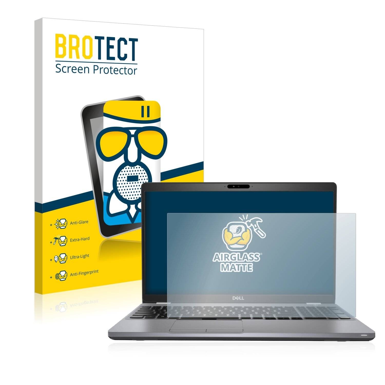 BROTECT AirGlass Matte Schutzglas Folie für Dell Latitude