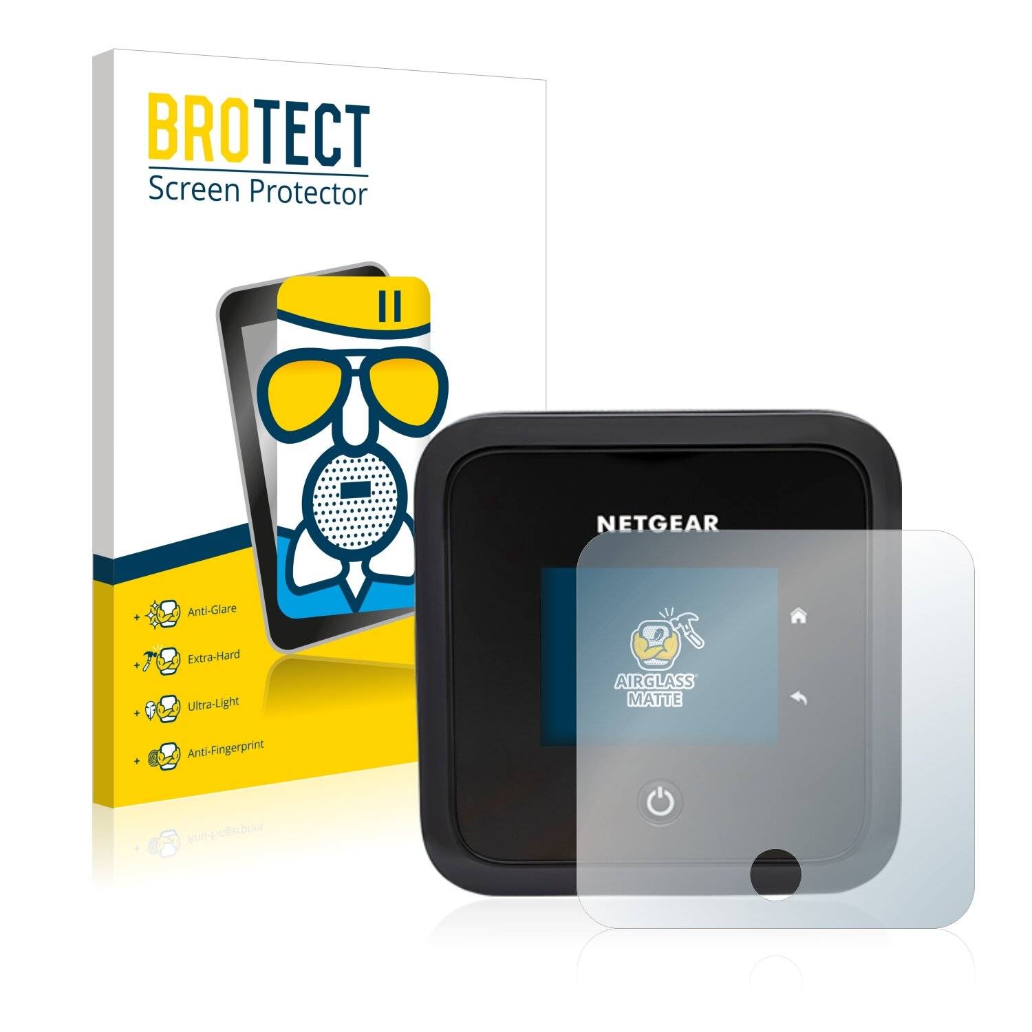 BROTECT AirGlass Matte Schutzglas Folie für Netgear Nighthawk