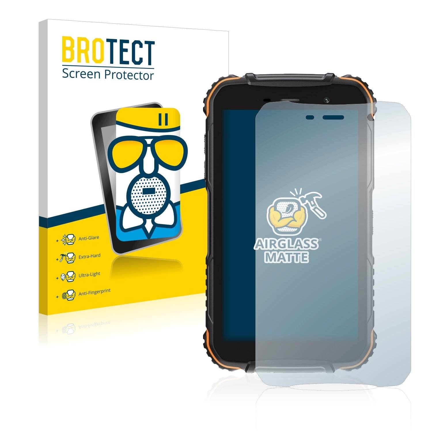 BROTECT AirGlass Matte Schutzglas Folie für Doogee