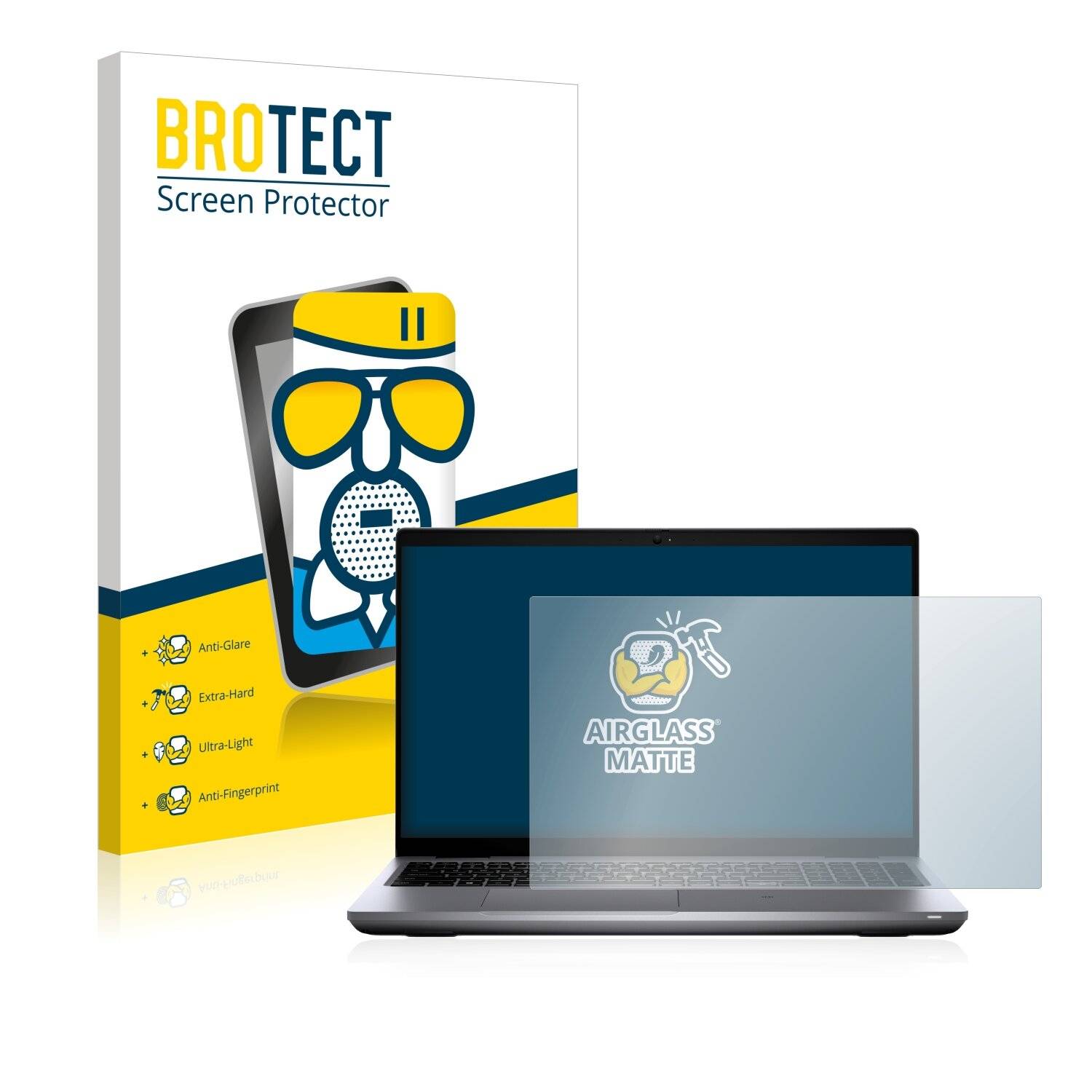 BROTECT AirGlass Matte Schutzglas Folie für Dell Latitude