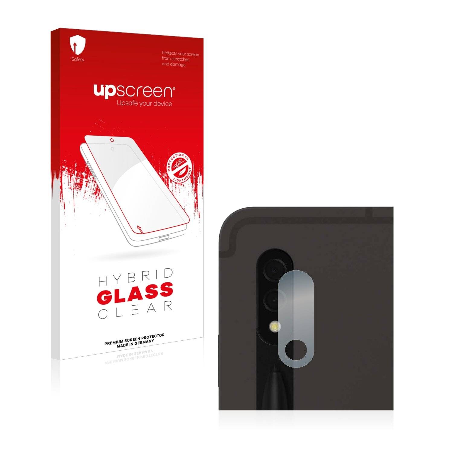 upscreen Hybrid Glass Clear Premium Schutzglas Folie für Samsung Galaxy Tab S8 5G (NUR