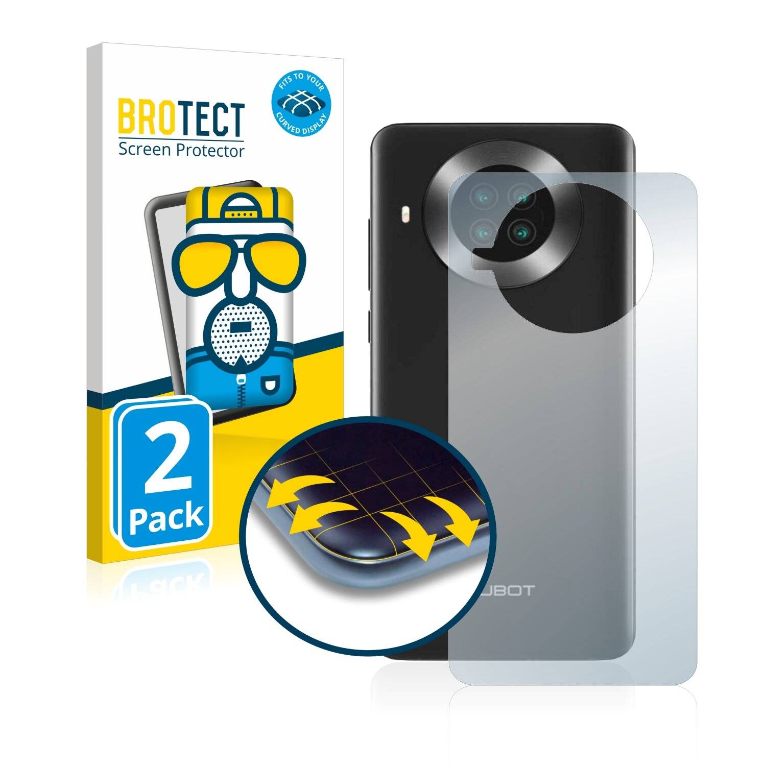 2x BROTECT Flex Matte Full-Cover Displayschutzfolie für Cubot Note 20