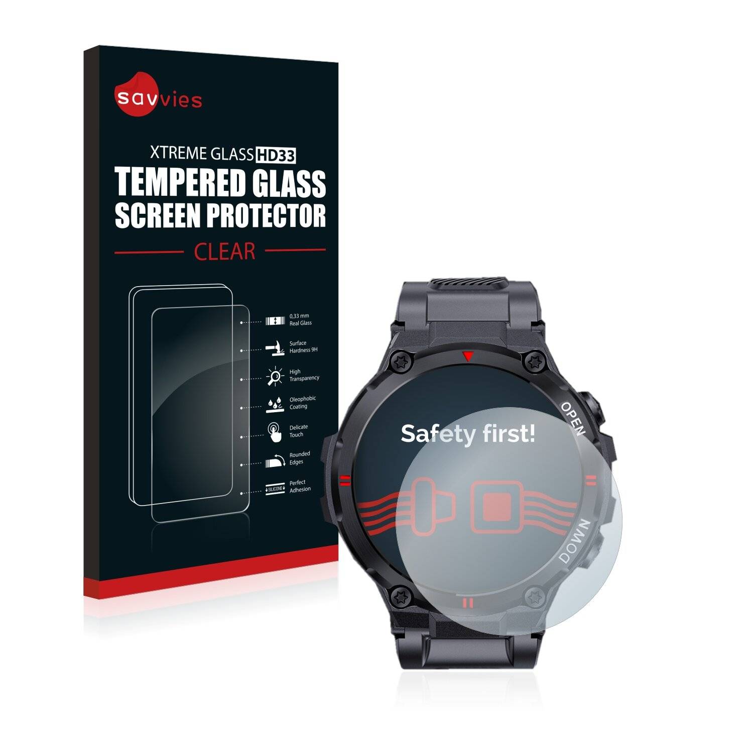 Savvies HD33 Clear Schutzglas für BlitzWolf