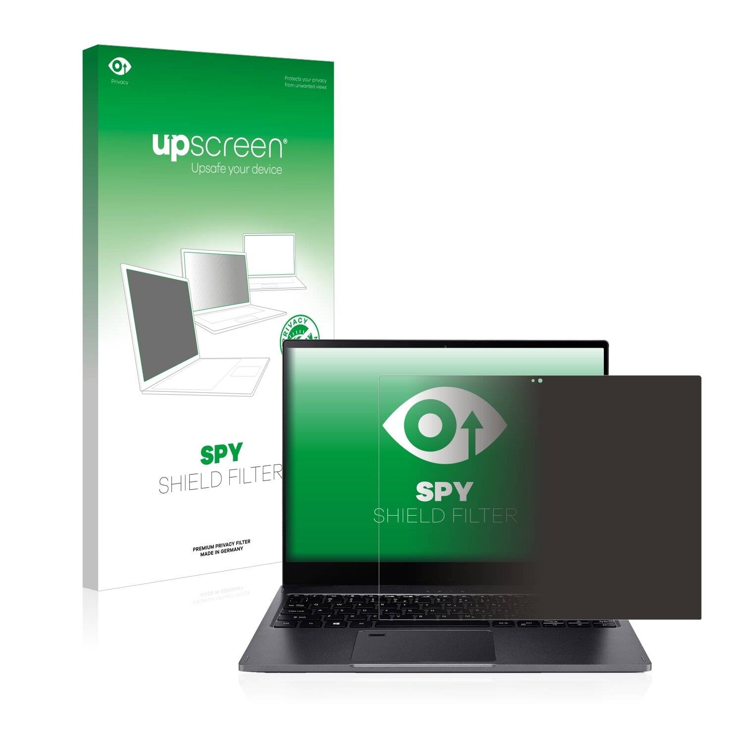 upscreen Spy Shield Filter Premium Blickschutzfilter für Acer Spin 5