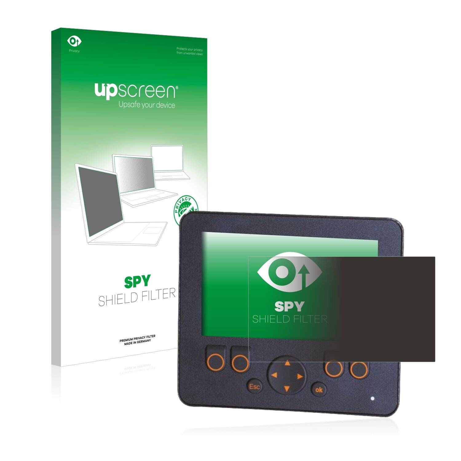 upscreen Spy Shield Filter Premium Blickschutzfilter für ifm