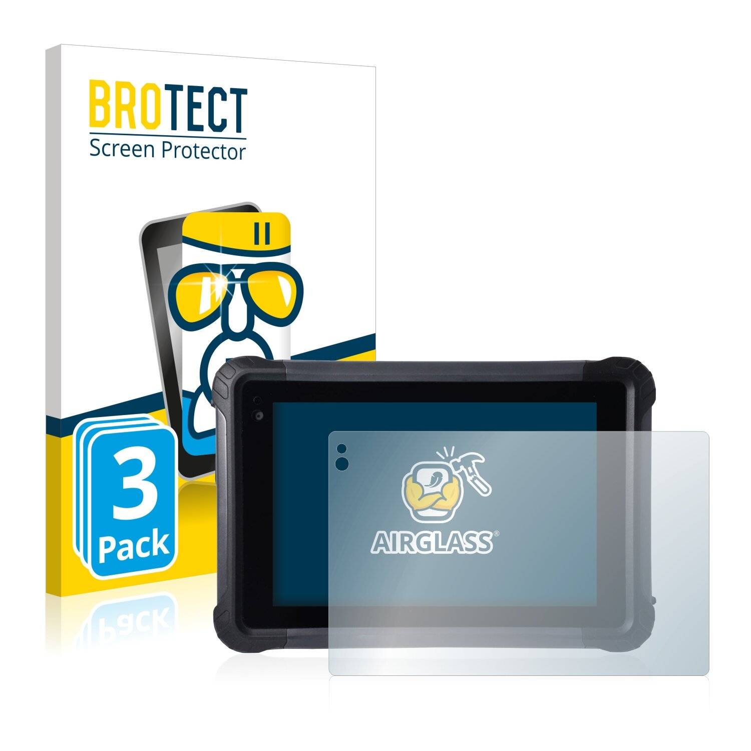 3x BROTECT AirGlass Schutzglas Folie für Ico imaraTab