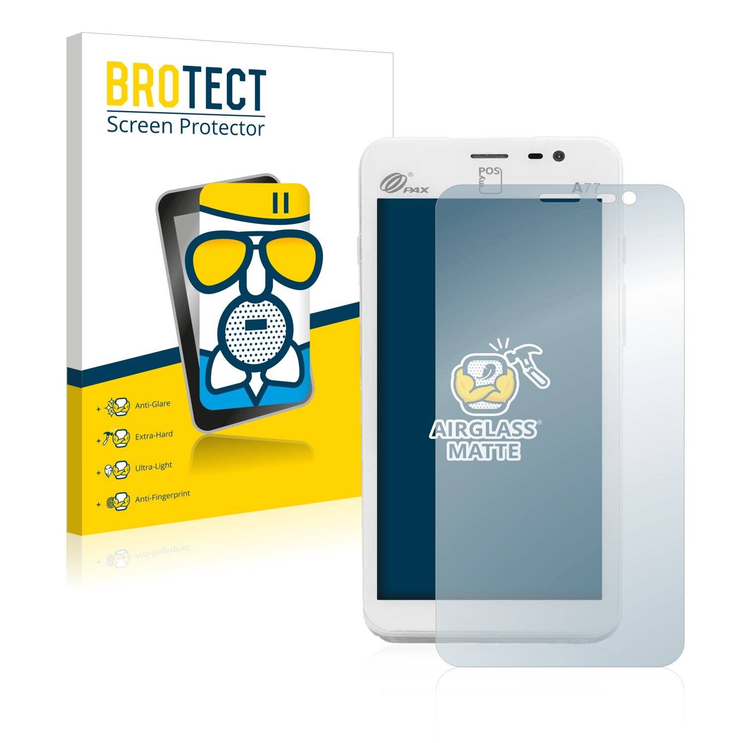BROTECT AirGlass Matte Schutzglas Folie für myPOS