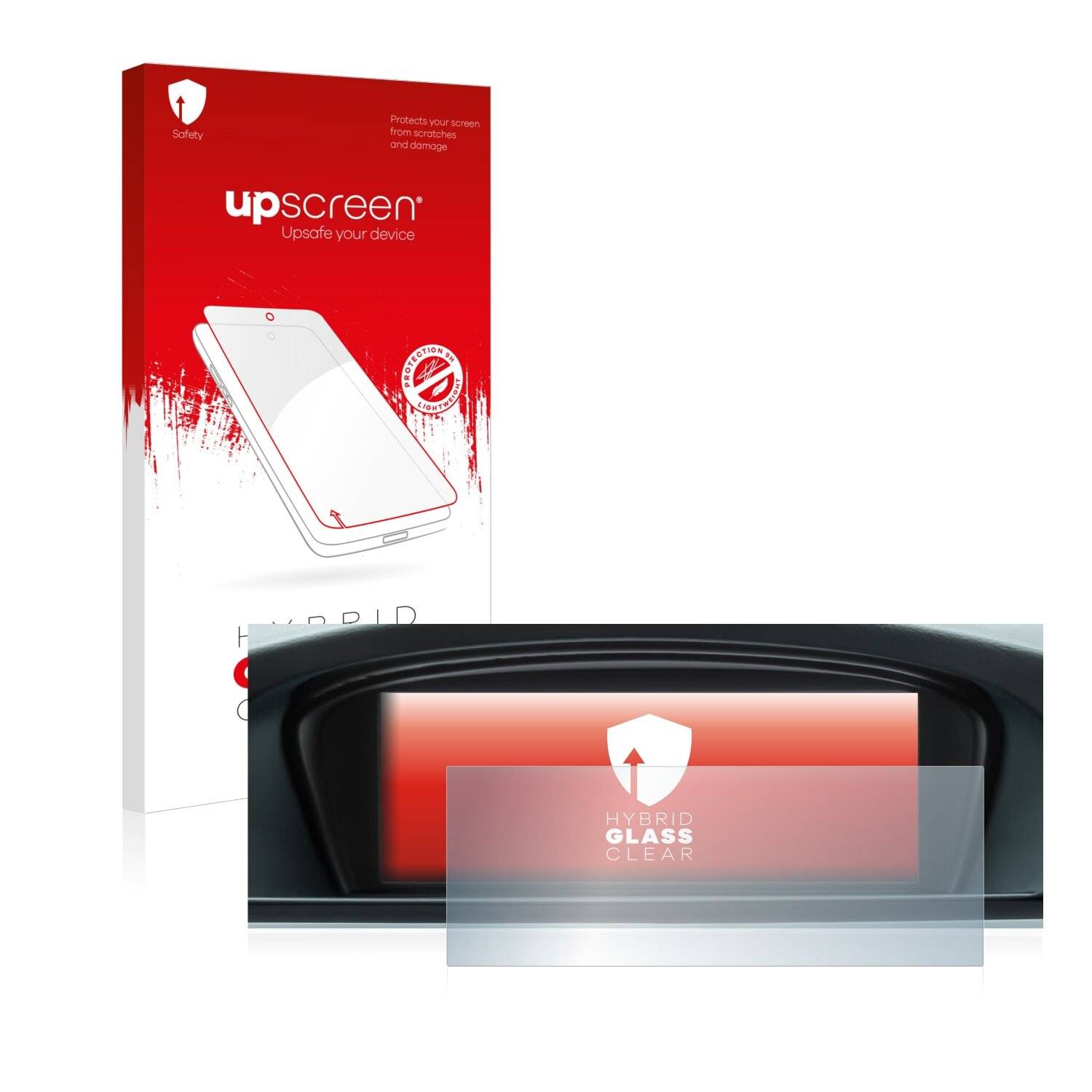 upscreen Hybrid Glass Clear Premium Schutzglas Folie für BMW 3 E93 2011 Infotainment System