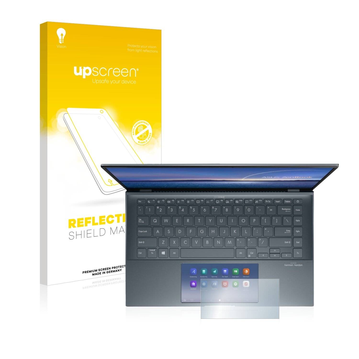 upscreen Reflection Shield Matte Premium Displayschutzfolie für Asus ZenBook 14 UX435 (Touch