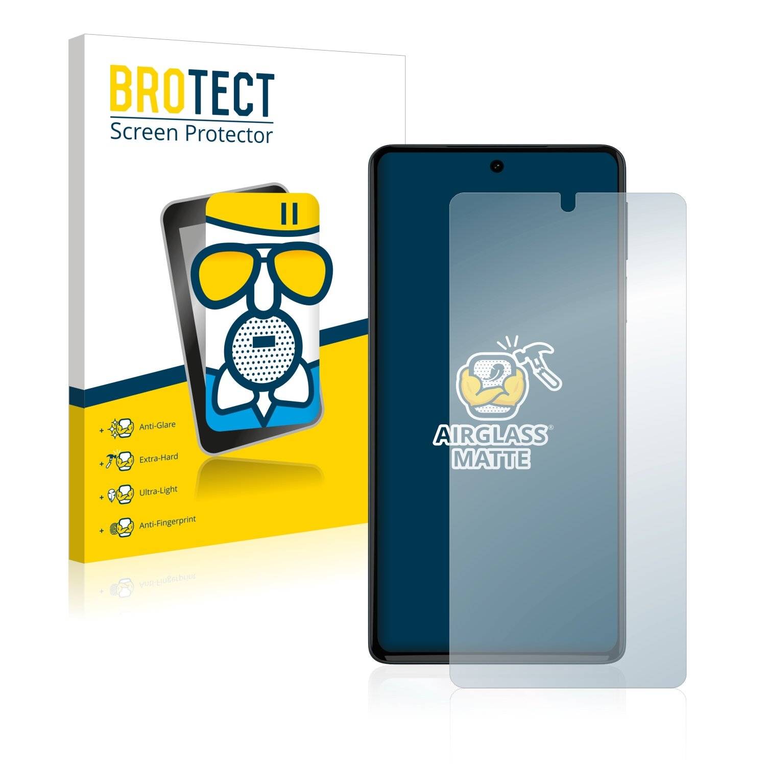 BROTECT AirGlass Matte Schutzglas Folie für Motorola Edge 30