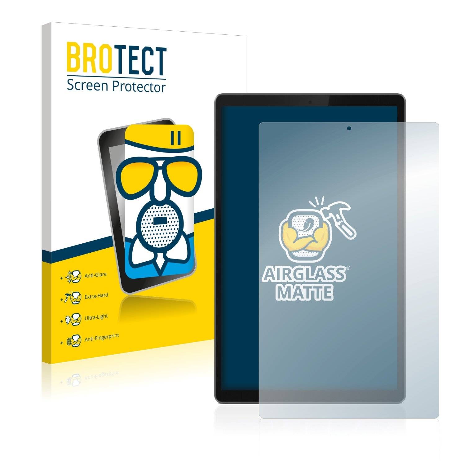 BROTECT AirGlass Matte Schutzglas Folie für Lenovo Tab