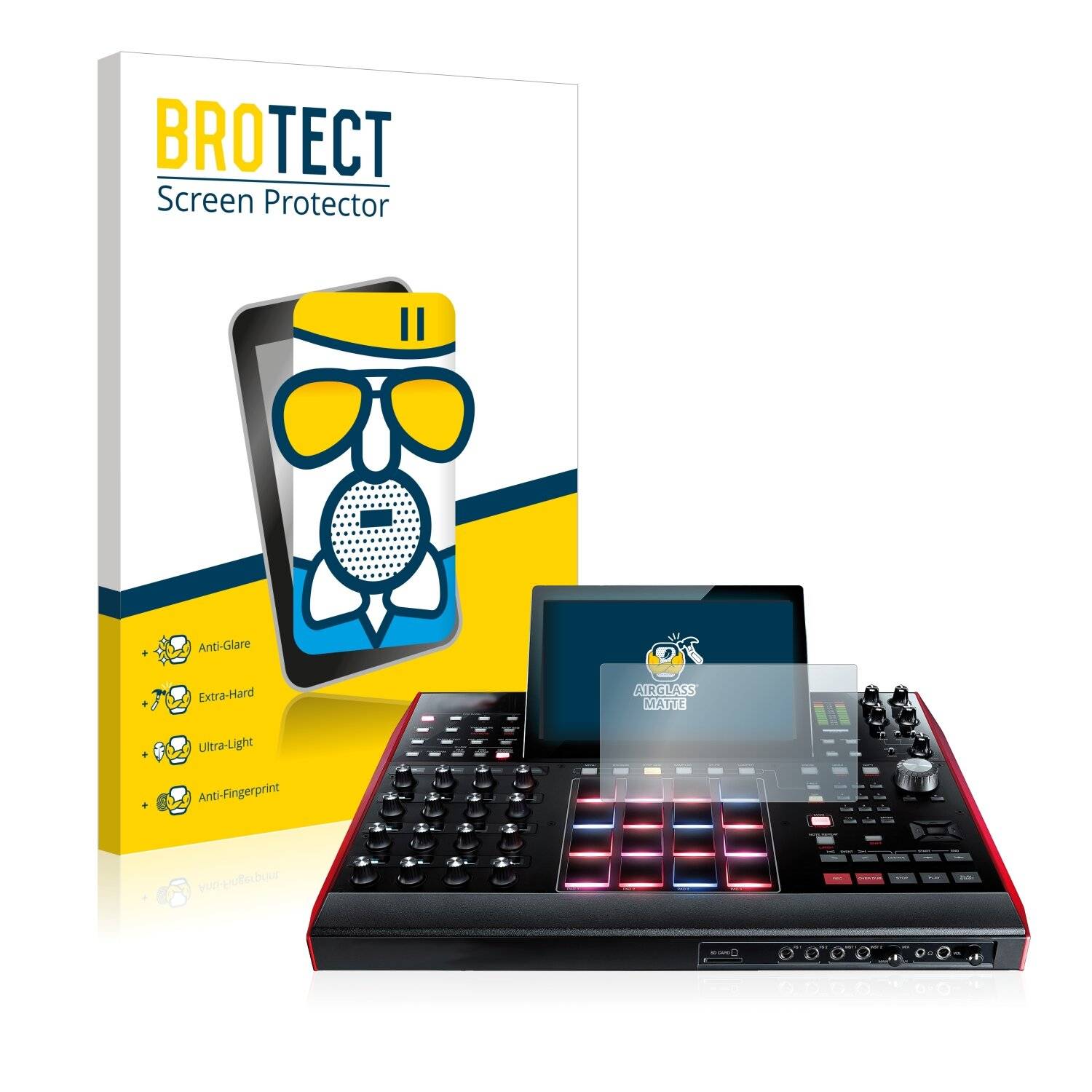 BROTECT AirGlass Matte Schutzglas Folie für Akai MPC X
