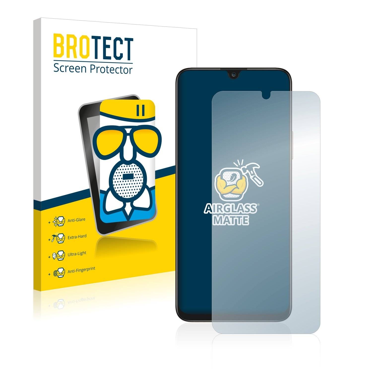 BROTECT AirGlass Matte Schutzglas Folie für Honor