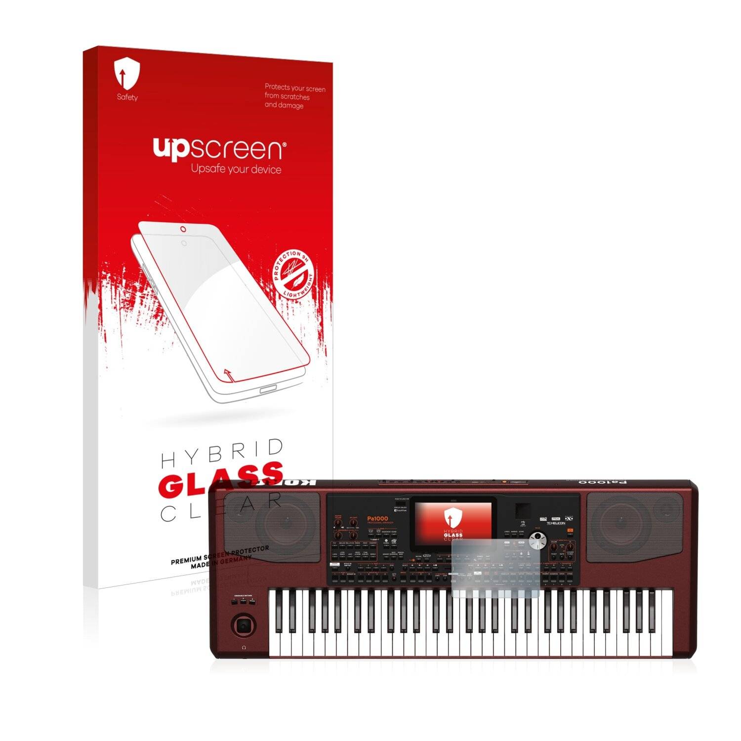 upscreen Hybrid Glass Clear Premium Schutzglas Folie für Korg