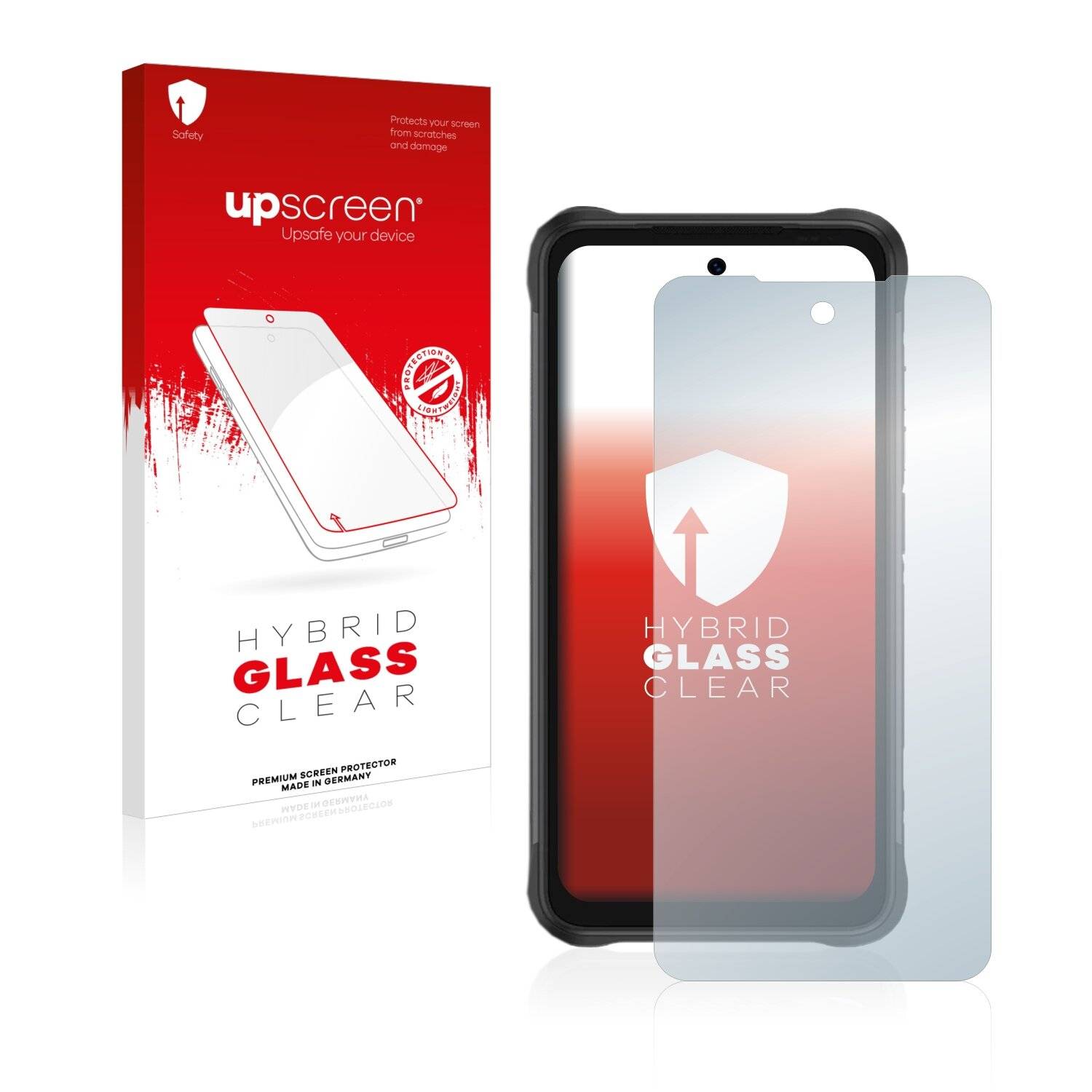 upscreen Hybrid Glass Clear Premium Schutzglas Folie für Umidigi Bison GT2