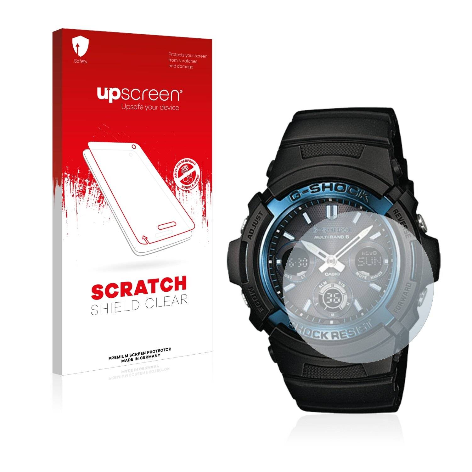 upscreen Scratch Shield Clear Premium Displayschutzfolie für Casio AWG