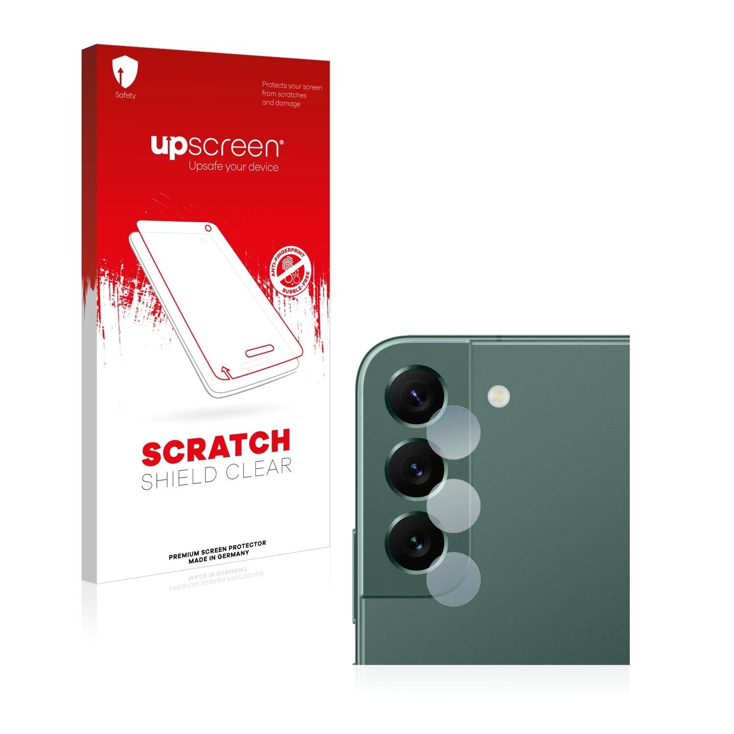 upscreen Scratch Shield Clear Premium Displayschutzfolie für Samsung Galaxy S22 Plus 5G (NUR