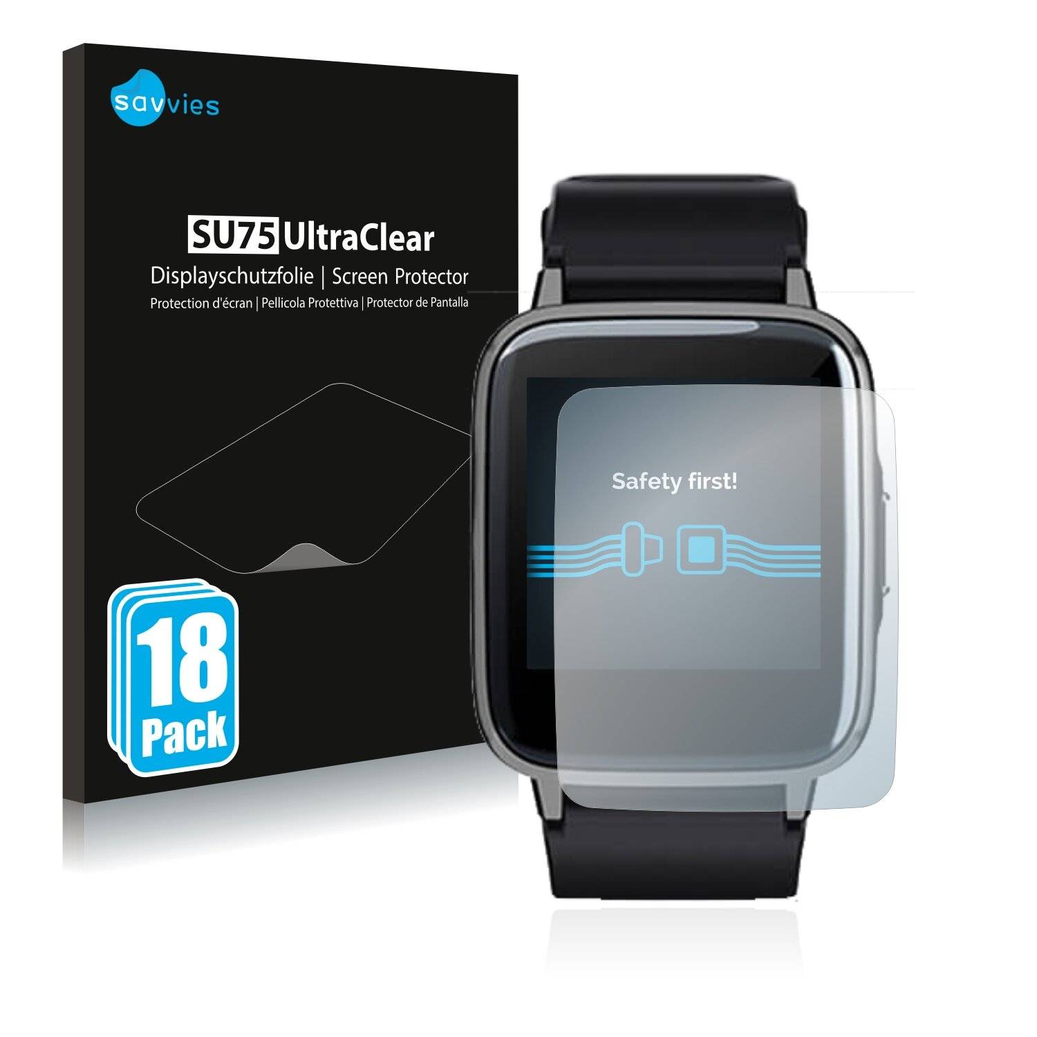 18x Savvies SU75 Displayschutzfolie für Xiaomi Haylou