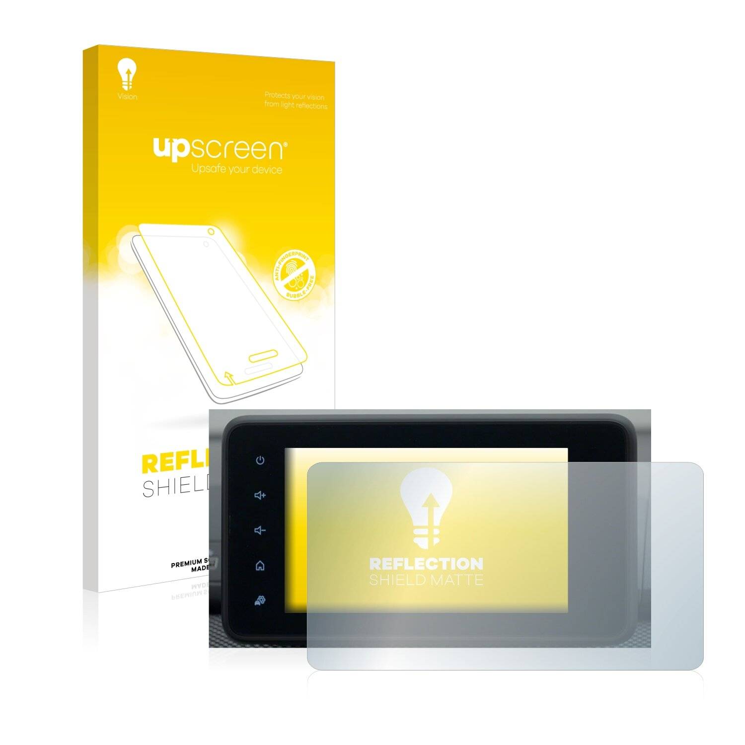 upscreen Reflection Shield Matte Premium Displayschutzfolie für Dacia Sandero 2021 Media