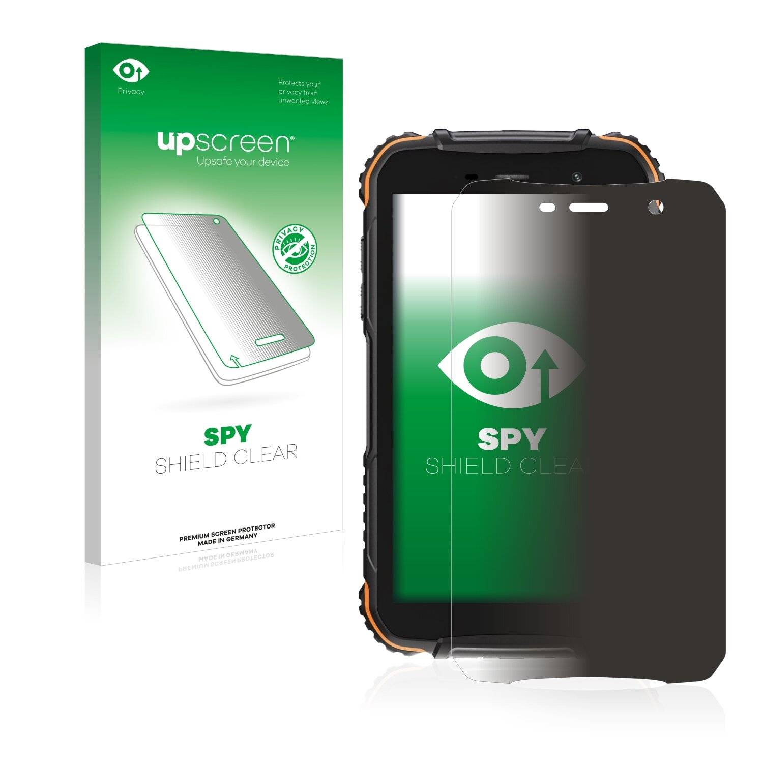 upscreen Spy Shield Clear Premium Blickschutzfolie für Doogee