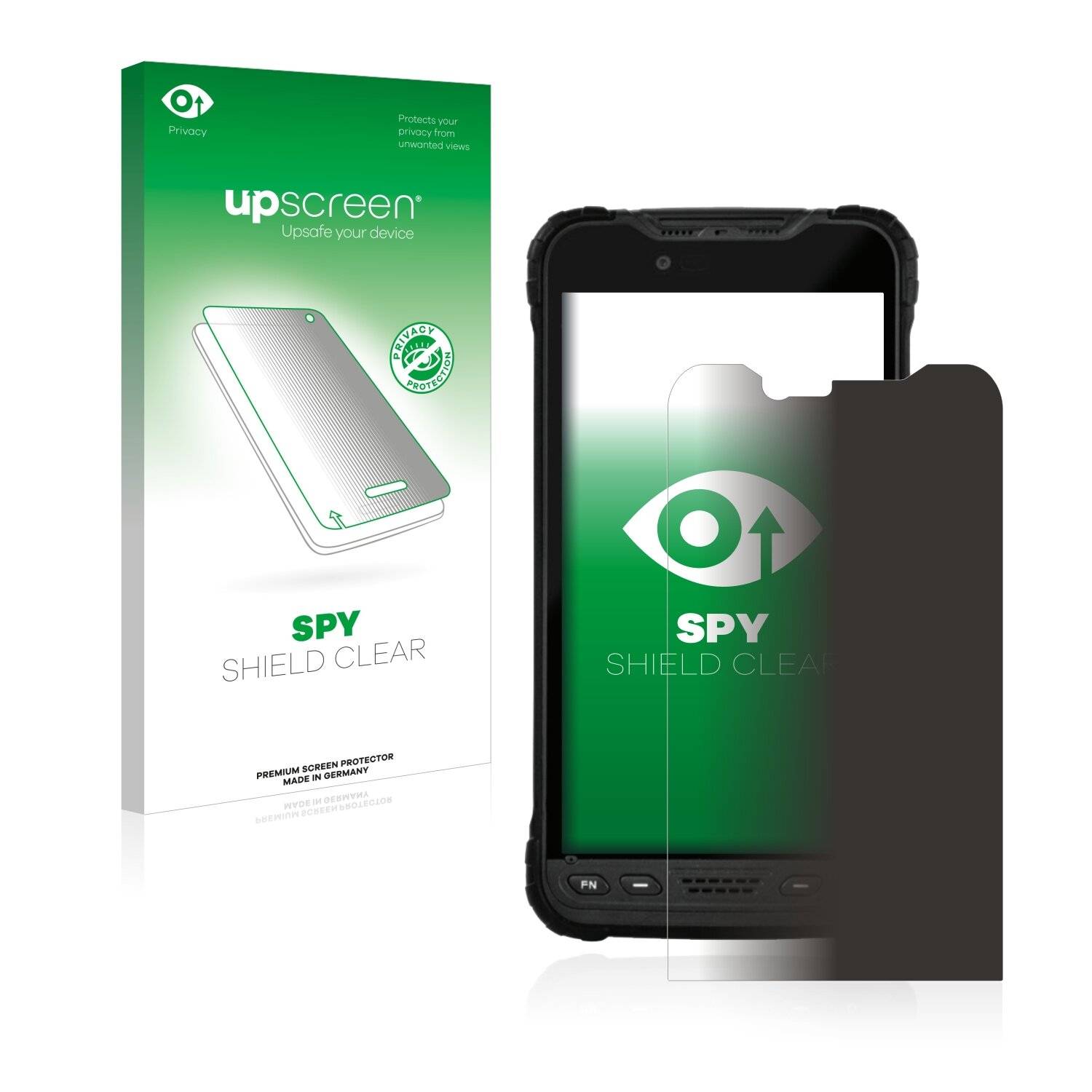 upscreen Spy Shield Clear Premium Blickschutzfolie für Zebra