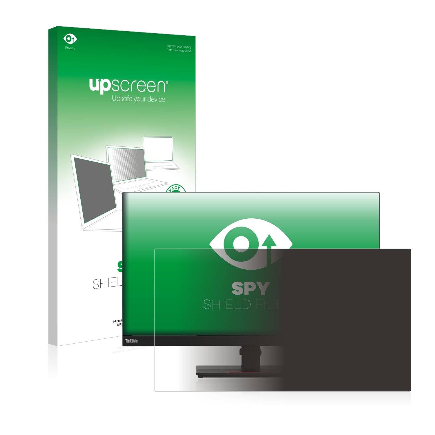 upscreen Spy Shield Filter Premium Blickschutzfilter für Lenovo ThinkVision