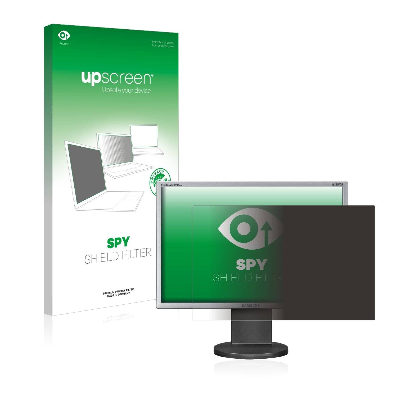 upscreen Spy Shield Filter Premium Blickschutzfilter für Samsung SyncMaster