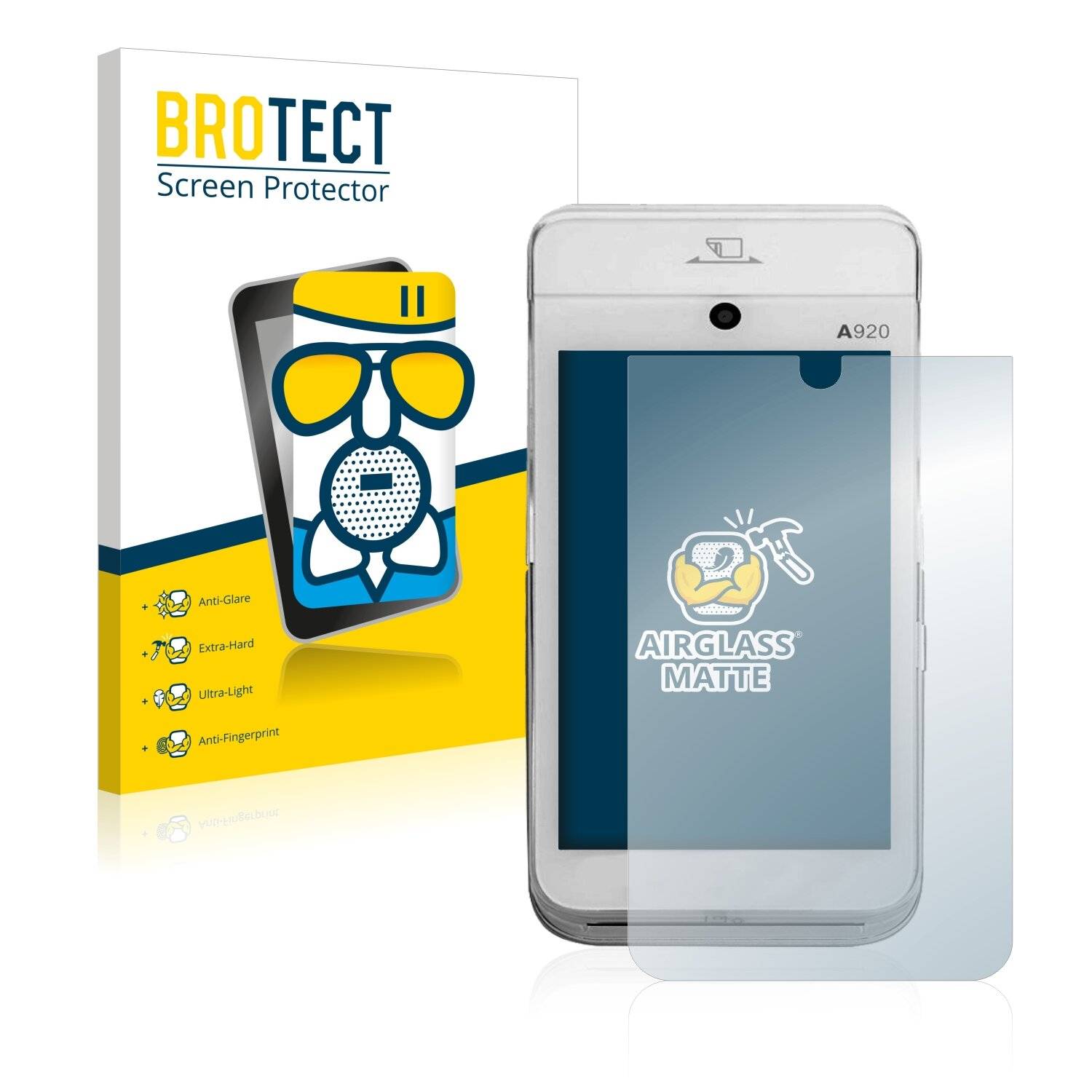 BROTECT AirGlass Matte Schutzglas Folie für Concardis Mobile