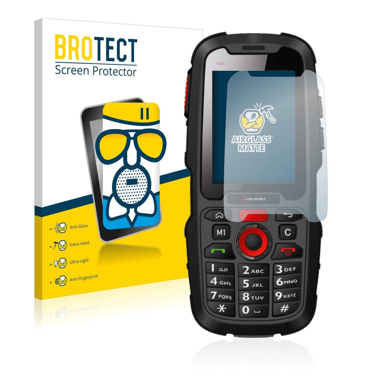 BROTECT AirGlass Matte Schutzglas Folie für i.safe