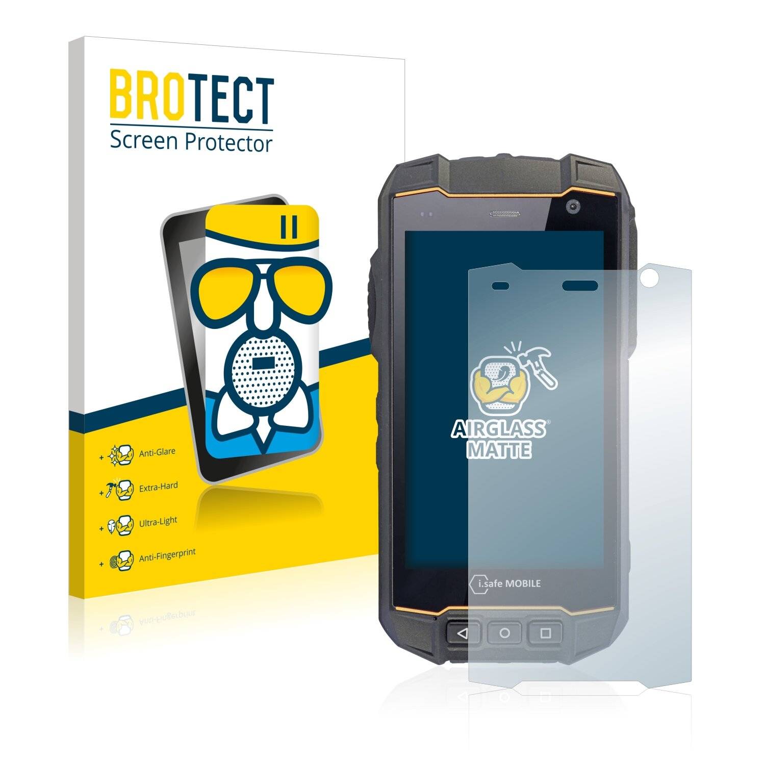 BROTECT AirGlass Matte Schutzglas Folie für i.safe