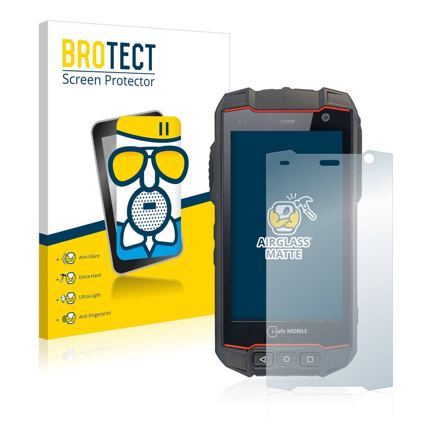 BROTECT AirGlass Matte Schutzglas Folie für i.safe