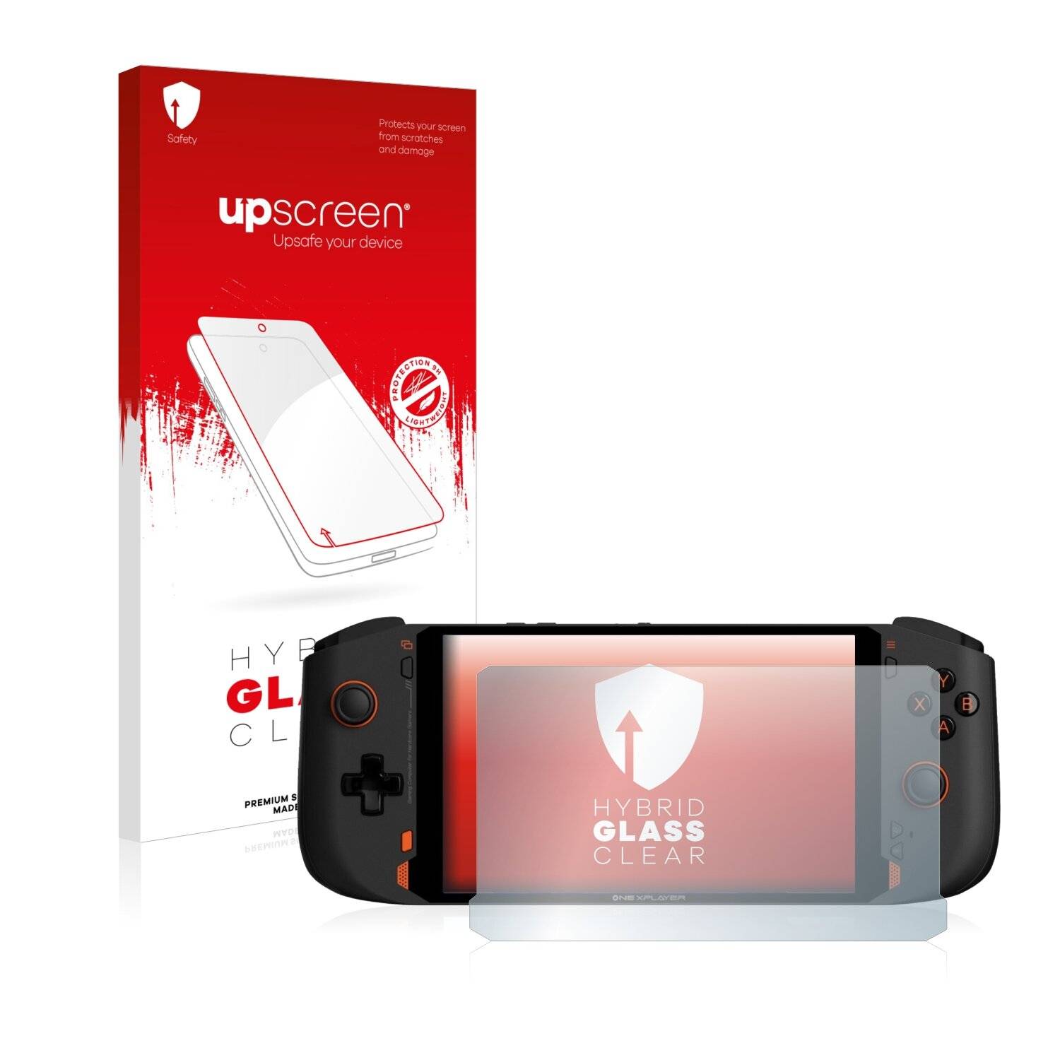 upscreen Hybrid Glass Clear Premium Schutzglas Folie für One XPlayer
