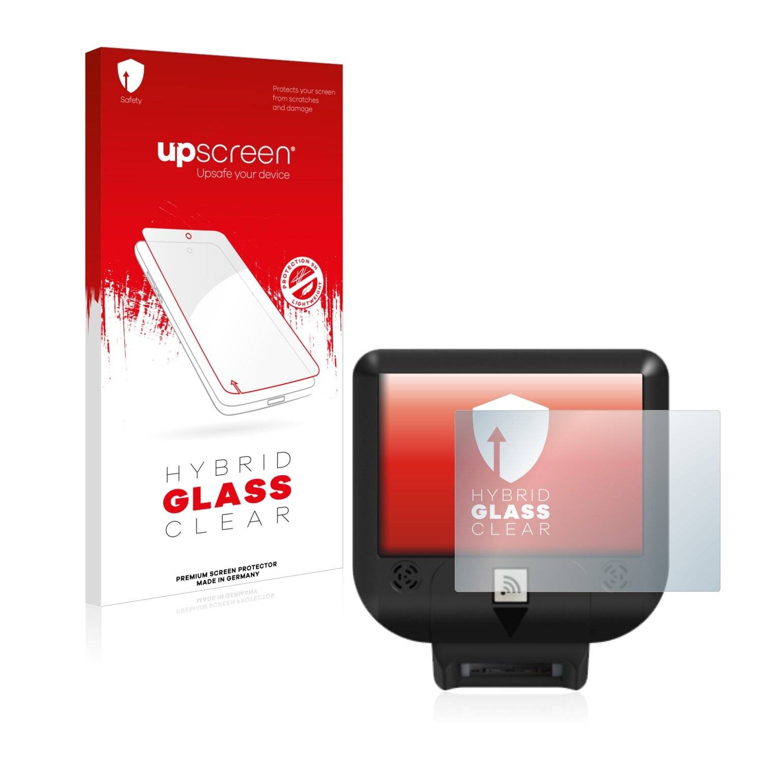 upscreen Hybrid Glass Clear Premium Schutzglas Folie für Newland NQuire 350