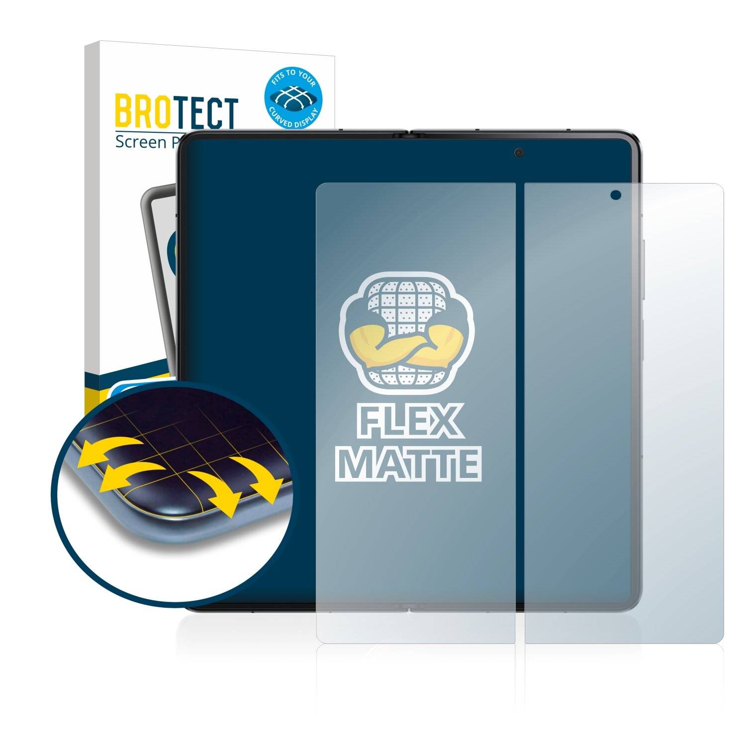 2x BROTECT Flex Matte Full-Cover Displayschutzfolie für Honor Magic V (Inneres