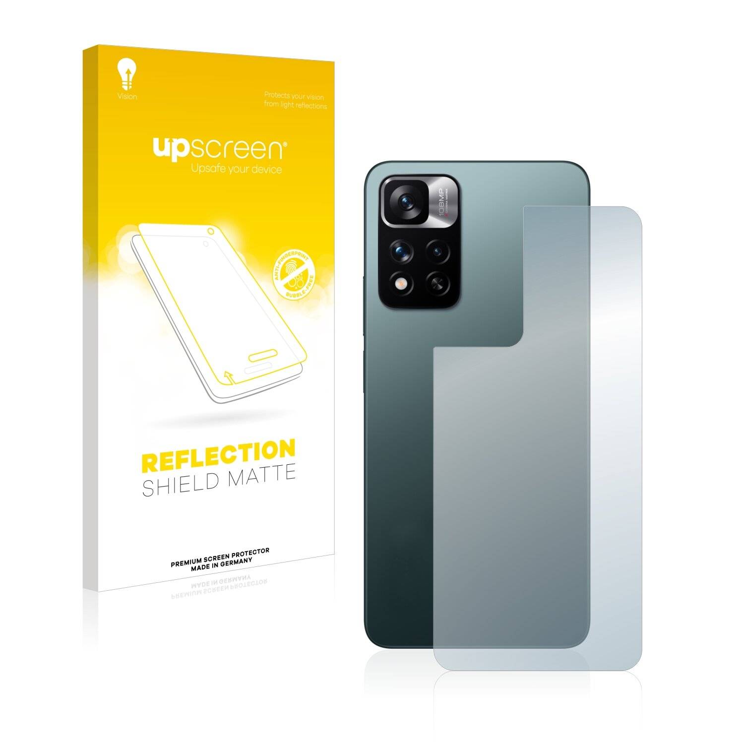 upscreen Reflection Shield Matte Premium Displayschutzfolie für Xiaomi Redmi Note 11 Pro+ 5G