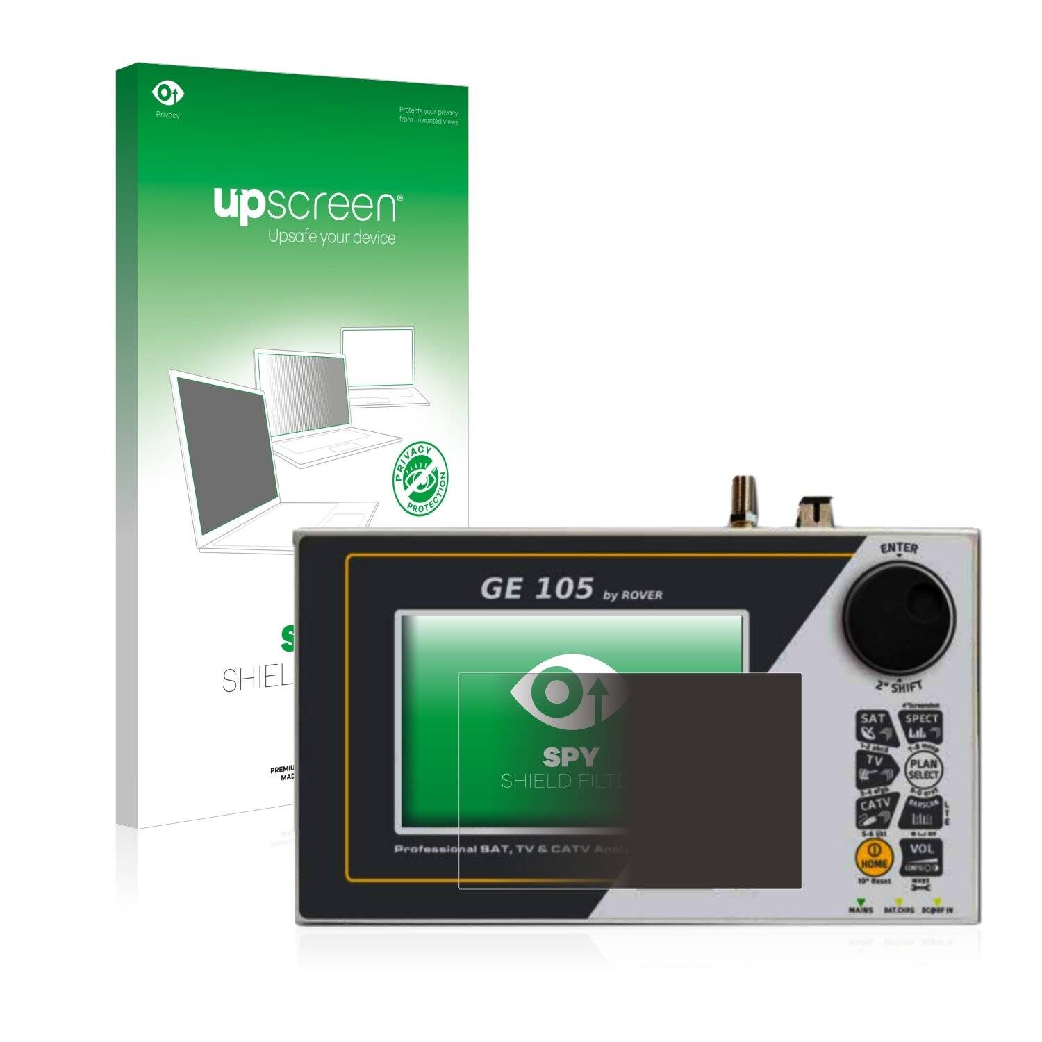 upscreen Spy Shield Filter Premium Blickschutzfilter für Rover GE